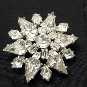 Chunky Jeweled Brooch